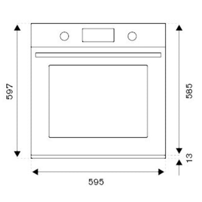 F.LLI BERTAZZONI F605MODEKXS Forno Elettrico da Incasso Multifunzione Pirolitico Classe A, cm 60x60