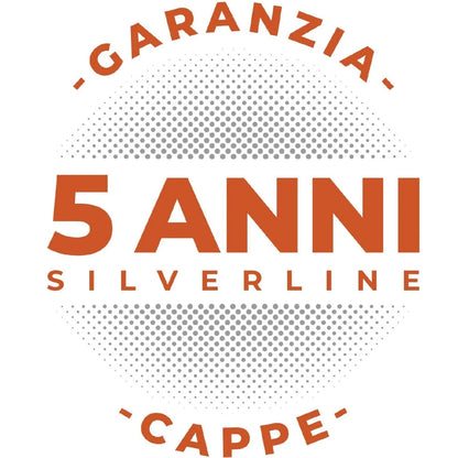 SILVERLINE ECO 3481.9.733.02 Cappa Cucina Aspirante/Filtrante a Parete cm. 90 x 34