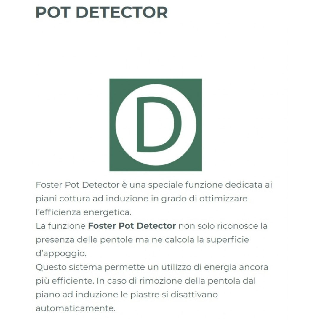 FOSTER S1000 7322300 Piano Cottura Induzione 2 Zone Vetroceramica Nero cm. 51 x 29