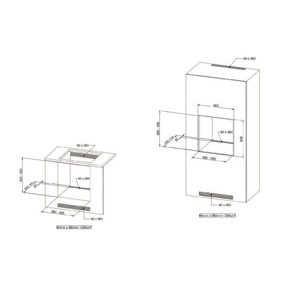 F.LLI BERTAZZONI PROFESSIONAL F605PROEKX Forno Elettrico da Incasso 76 Lt Easy Clean Grill Ventilato cm. 60 x 6060 cm