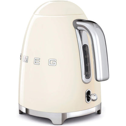 SMEG KLF03CREU Bollitore Elettrico Panna 2400W 1.7 LT. Estetica 50’s Style
