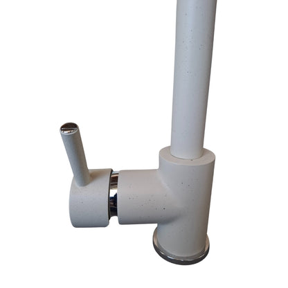 PAINI MILME 7831591ABSPA Rubinetto Lavello Cucina Miscelatore Canna Alta Doccetta Estraibile Bianco Antico