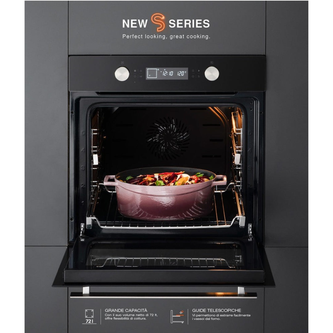 SILVERLINE 6503.6.733.06 Forno da Incasso Ventilato Elettrico 72 LT Classe A cm. 60 x 60