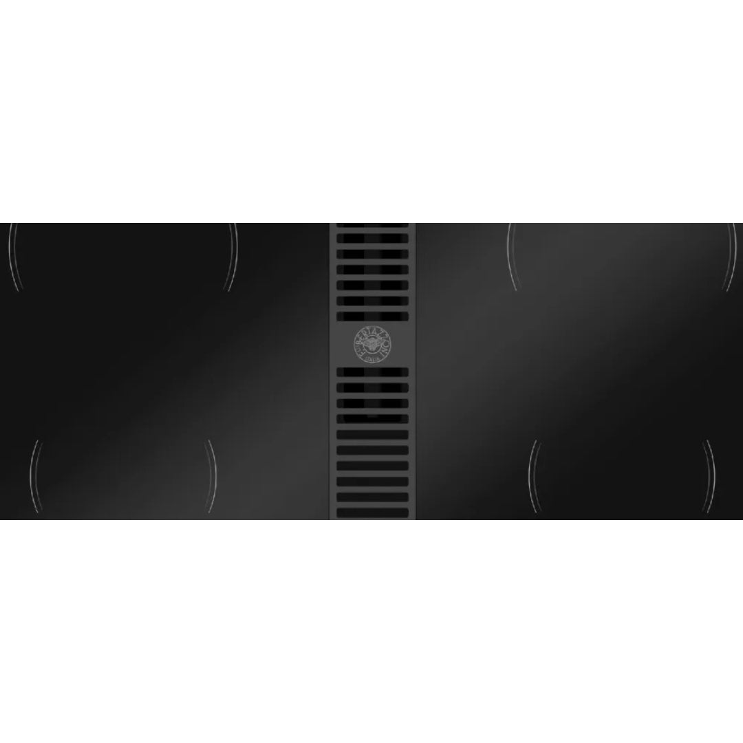 F.LLI BERTAZZONI MODERN P804ICH30NP Piano Cottura Induzione con Cappa Integrata da 625 m3/h Vetro Nero cm. 83 x 52