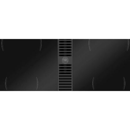 F.LLI BERTAZZONI MODERN P804ICH30NP Piano Cottura Induzione con Cappa Integrata da 625 m3/h Vetro Nero cm. 83 x 52