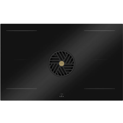 F.LLI BERTAZZONI P804ICH2M30NC Piano Cottura Induzione con Cappa Integrata 4 Zone Nero cm. 83 x 52