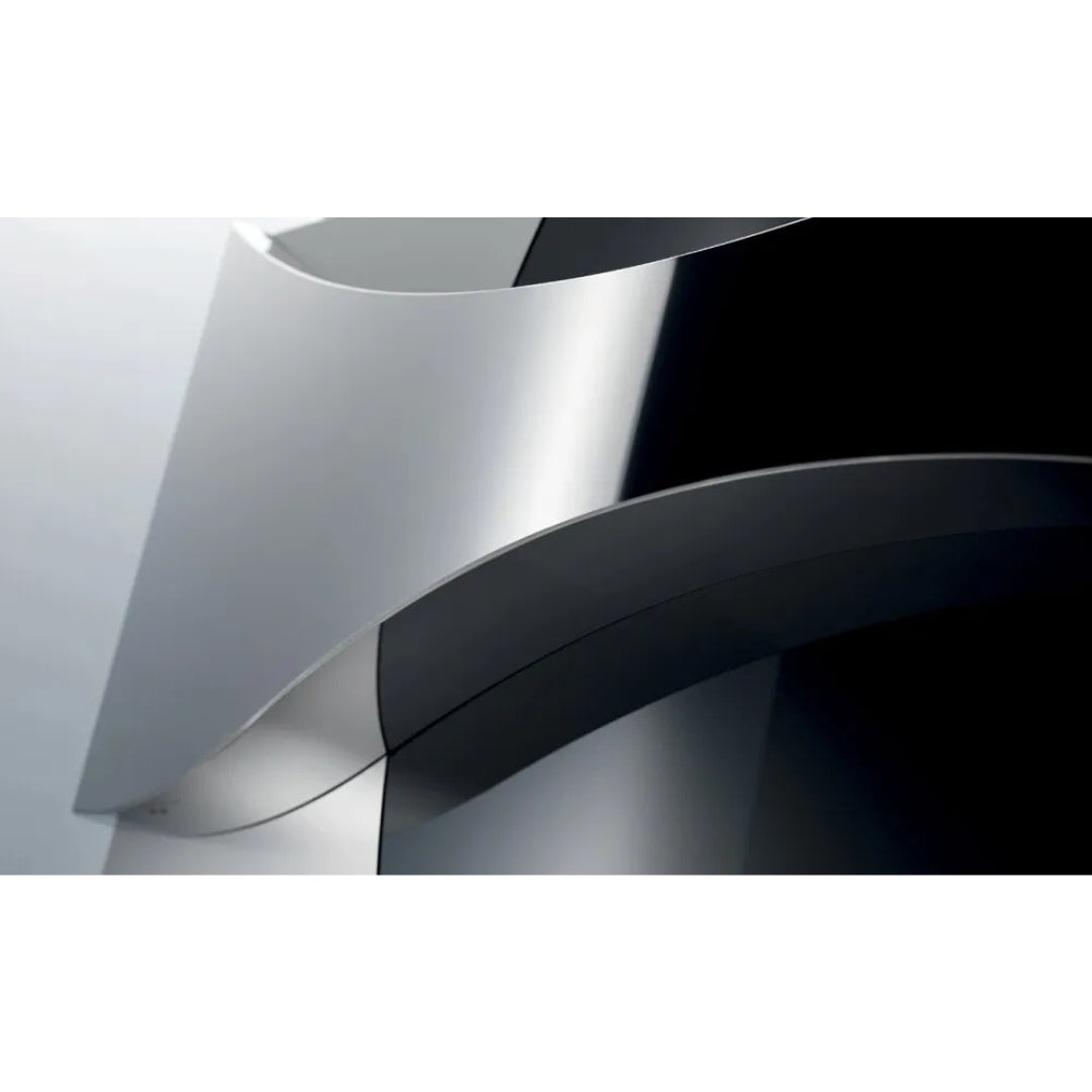 GALVAMET AMBIENT 90/F BLACK 0EAMB090F692 Cappa a Parete Filtrante 721 m³/h Inox e Vetro Nero Classe A cm. 90