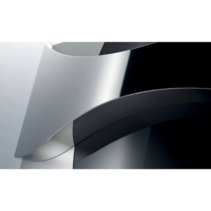 GALVAMET AMBIENT 90/F BLACK 0EAMB090F692 Cappa a Parete Filtrante 721 m³/h Inox e Vetro Nero Classe A cm. 90