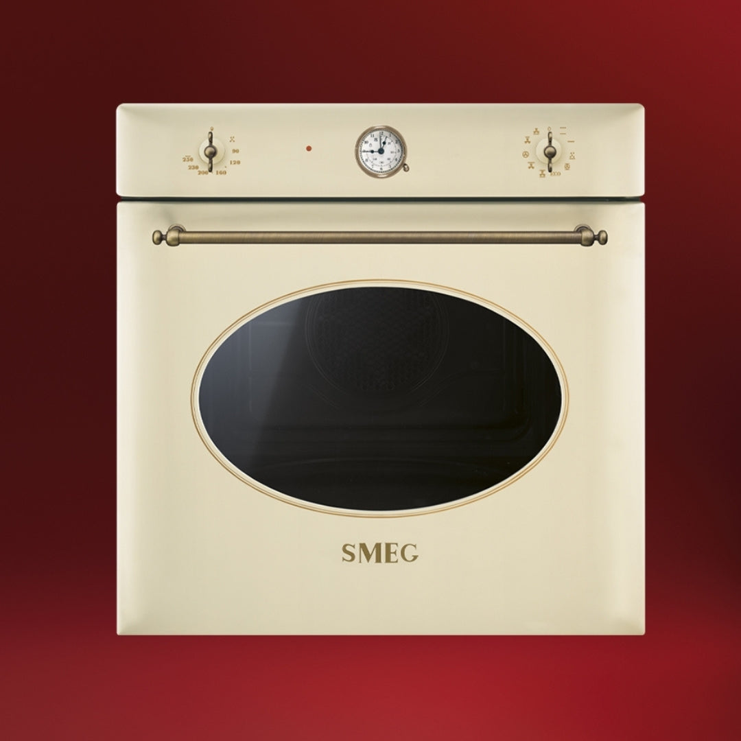 SMEG COLONIALE SF68C1AVO Forno a Incasso Elettrico Ventilato 7 Funzioni Avena 70 Lt. cm, 60 x 60