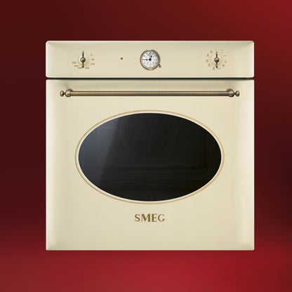 SMEG COLONIALE SF68C1AVO Forno a Incasso Elettrico Ventilato 7 Funzioni Avena 70 Lt. cm, 60 x 60