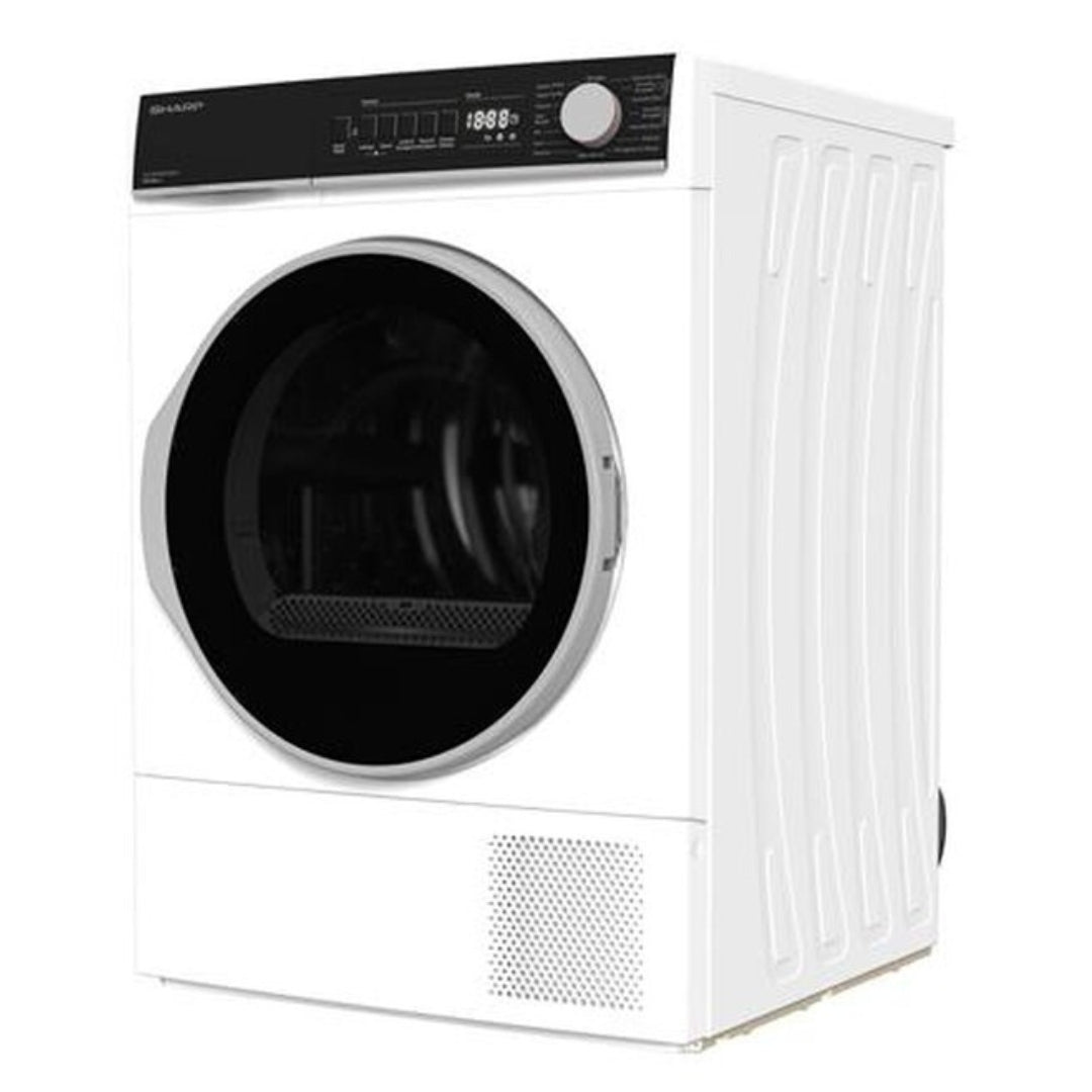 SHARP KD-NHB0S7GW21 Asciugatrice a Pompa di calore 8 kg Bianca Classe A++ 15 Programmi mm. 845 x 596 x 609