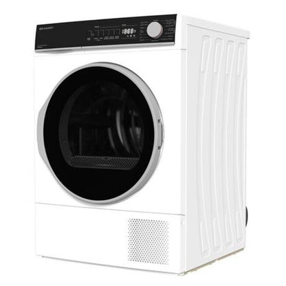 SHARP KD-NHB0S7GW21 Asciugatrice a Pompa di calore 8 kg Bianca Classe A++ 15 Programmi mm. 845 x 596 x 609