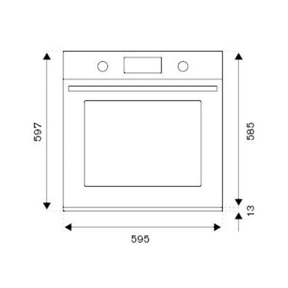 F.LLI BERTAZZONI F609PROESX Forno Incasso 76 L 9 Funzioni Led Grill Ventilato Inox cm. 60 x 60