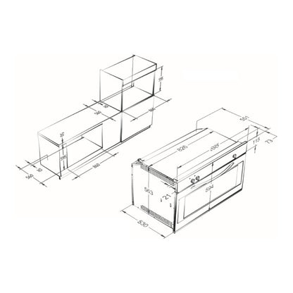 F.LLI BERTAZZONI PROFESSIONAL F905PROGKX Forno a Gas 5 Funzioni Grill Girarrosto Inox cm. 90 X 60