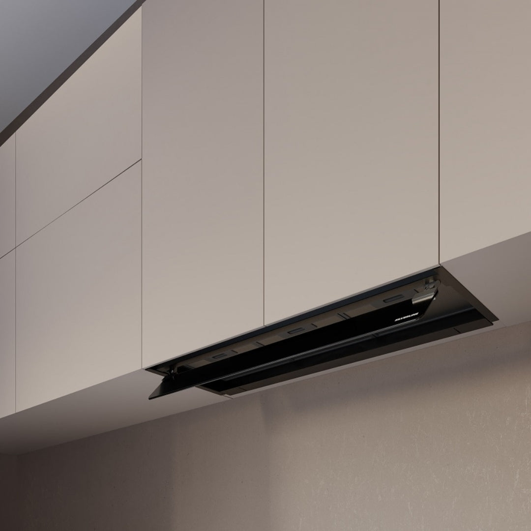 SILVERLINE 3129.9.733.28 Cappa Filtrante Incasso Classe A Nero 635 m³/h 64 dBA90 cm. 90