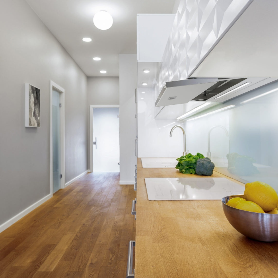 GALVAMET 0ISLV090AG75L00 SLIVER 90 Cappa ad Incasso Anti-Condensa Antracite Classe A cm. 90 x 30 x 34