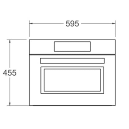 F.LLI BERTAZZONI FMOD4077MTB1 Forno Microonde Combinato Incasso 30 Lt Nero cm. 60 x 45