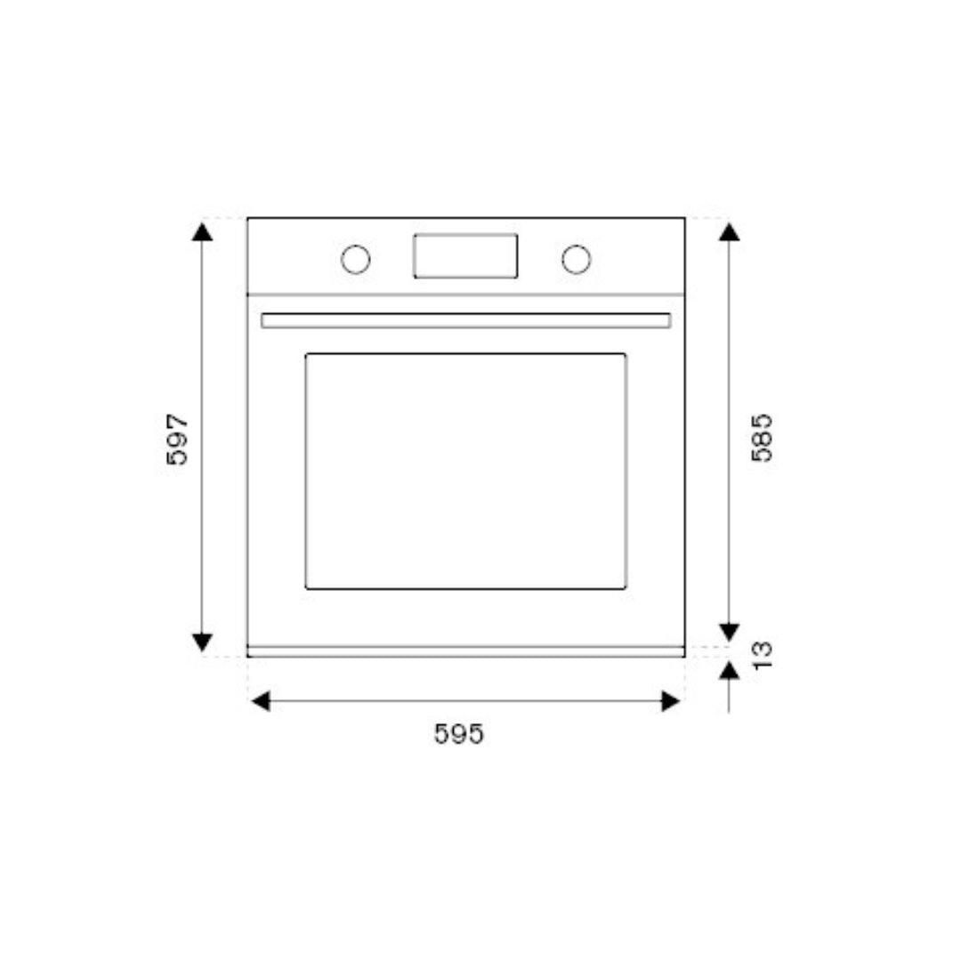 F.LLI BERTAZZONI HERITAGE F609HEREKTAX Forno Elettrico 9 Funzioni 76 Lt cm. 60 x 60