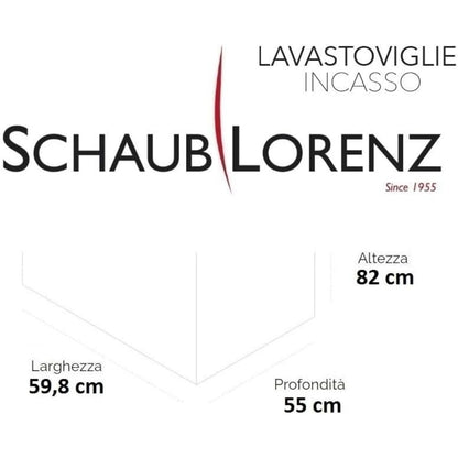 SCHAUB LORENZ SVDW1351 Lavastoviglie Incasso 13 Coperti Classe E 49 dB 5 Prgogrammi Sliding Doors cm. 60 x 86