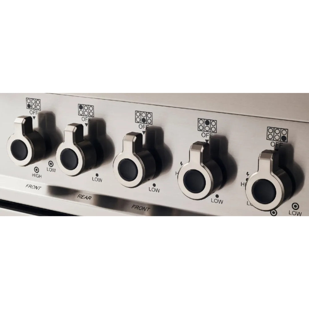 F.LLI BERTAZZONI PROFESSIONAL PRO96L1EXT Cucina da Accosto con Maxi Forno 6 Fuochi a Gas cm. 90 x 60