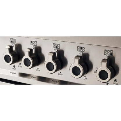 F.LLI BERTAZZONI PROFESSIONAL PRO96L1EXT Cucina da Accosto con Maxi Forno 6 Fuochi a Gas cm. 90 x 60