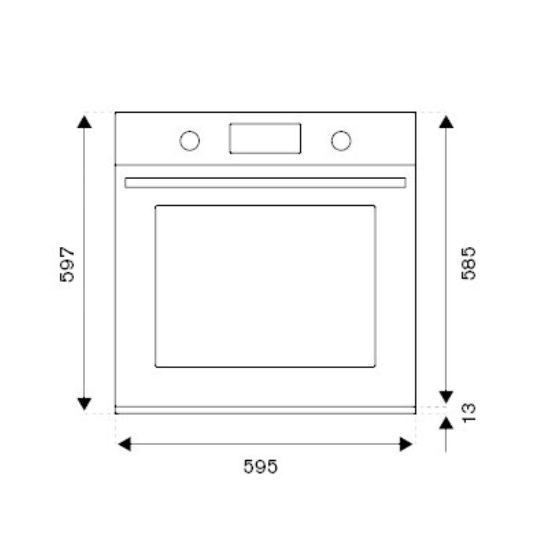 F.LLI F.LLI BERTAZZONI MODERN F609MODESX Forno Elettrico Ventilato Incasso Inox 9 Funzioni 76 lt CM. 60 X 60
