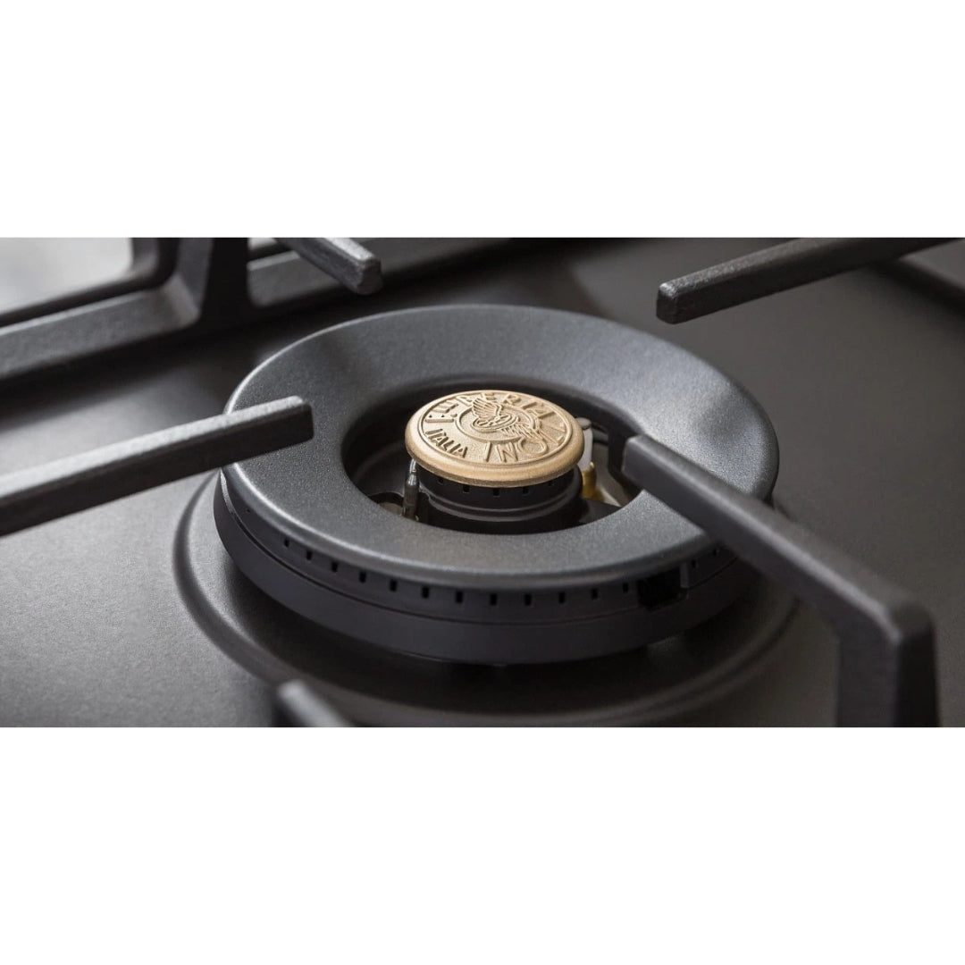 F.LLI BERTAZZONI PROFESSIONAL P905LPRONE Piano Cottura Gas 5 Fuochi Wok Nero Opaco cm. 90 x 52