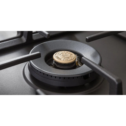 F.LLI BERTAZZONI PROFESSIONAL P905LPRONE Piano Cottura Gas 5 Fuochi Wok Nero Opaco cm. 90 x 52