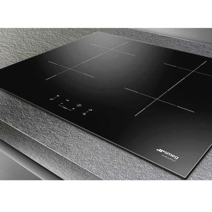 SMEG SIB2741D Piano Cottura a Induzione 4 Zone Bridge Booster Touch Control Vetroceramica Nero cm. 75 x 51