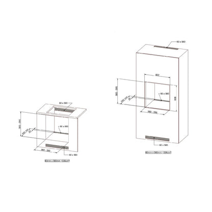 F.LLI BERTAZZONI PROFESSIONAL F605PROGKX Forno a Gas Ventilato Elettrico 76 Lt. cm. 60 x 60