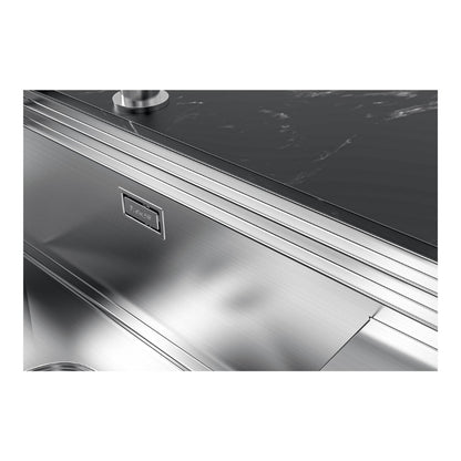 FOSTER MILANELLO 1034856 Lavello Gun Metal Workstation Sottotop Inox PVD 79 x 47