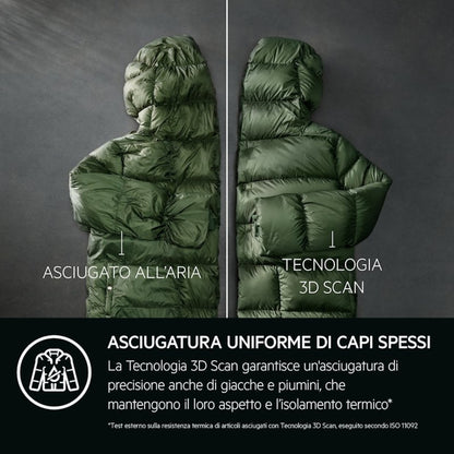 AEG AbsoluteCare XTR9HBGA9YA Pro 9000X Asciugatrice 9 Kg Pompa di Calore WiFi Tecnologia 3DScan Classe A Motore Inverter