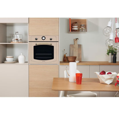 INDESIT IFVR800H/AV Forno Elettrico Ventilato 65 Lt Steam&Clean Avena cm 60
