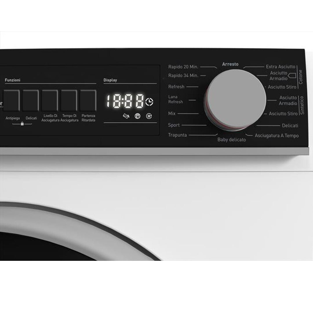 SHARP KD-NHB0S7GW21 Asciugatrice a Pompa di calore 8 kg Bianca Classe A++ 15 Programmi mm. 845 x 596 x 609