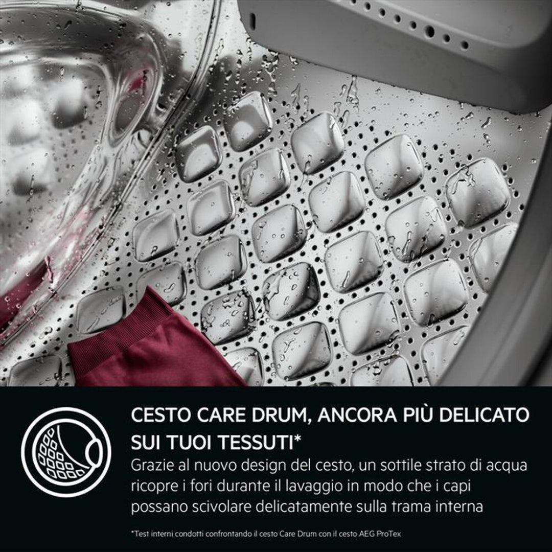 AEG Serie 9000 XLR9FBGA10SY Lavatrice AbsoluteCare 10 kg SoftWater Vapore Igienico cm. 60 x 60