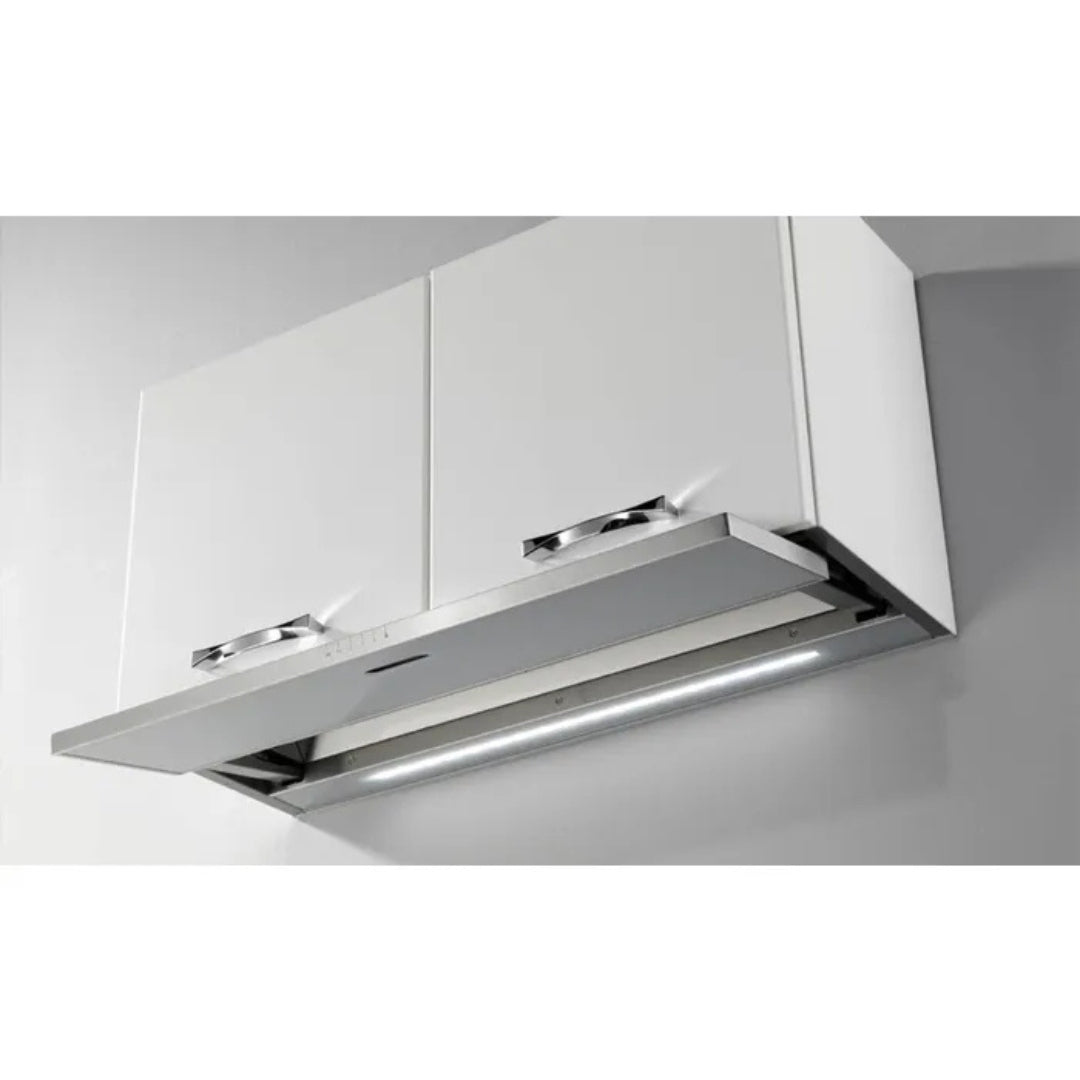 GALVAMET 0ISLV060F875LWL SLIVER 60/F PLASMA Cappa a Incasso Filtrante Anticondensa 466 m3/h Inox cm. 60 x 41 x 46