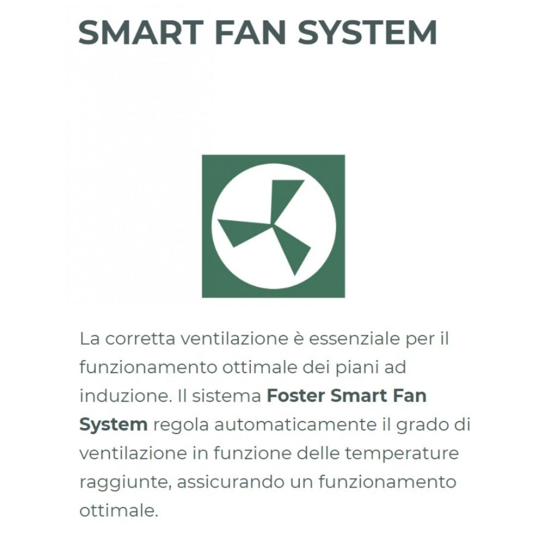 FOSTER S1000 7322300 Piano Cottura Induzione 2 Zone Vetroceramica Nero cm. 51 x 29