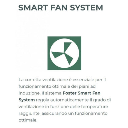 FOSTER S1000 7322300 Piano Cottura Induzione 2 Zone Vetroceramica Nero cm. 51 x 29