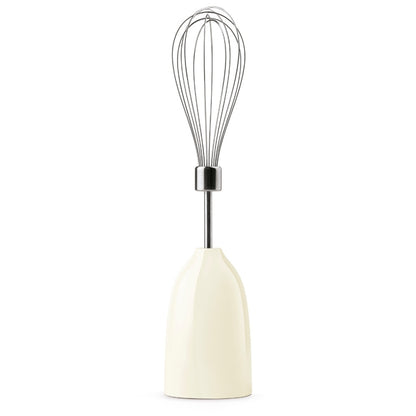 SMEG PED HBF03CREU Frullatore a Immersione con Frusta Tritatutto Misurino Crema 50's Style 700W