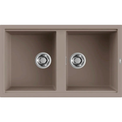 ELLECI BEST 450 LKB45089 Lavello 2 Vasche Sopratop Keratek Tortora cm. Elleci Best 450 LKB45089 Lavello 2 Vasche Sopratop Keratek Tortora cm. 116 x 51