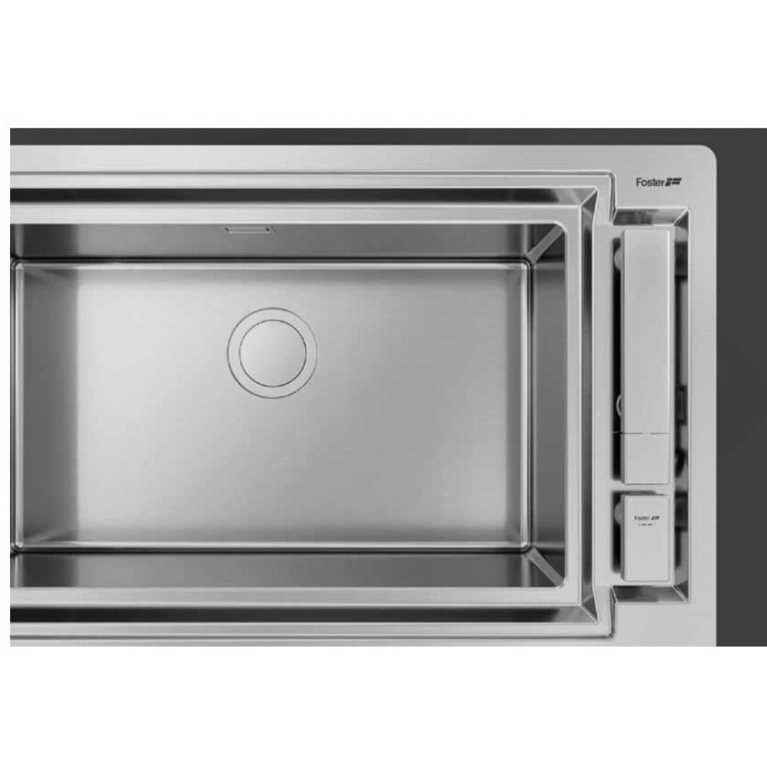 FOSTER ECLIPSE 8499000 Miscelatore Monocomando Cucina Sottofinestra Cromato Abbattibile con Canna e Testina Girevoli