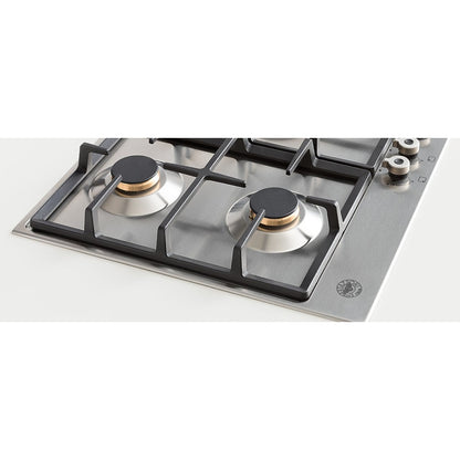 F.LLI BERTAZZONI PROFESSIONAL P905CPROX Piano cottura a Gas 5 Fuochi con Tripla Corona Centrale cm. 90 x 52 Inox