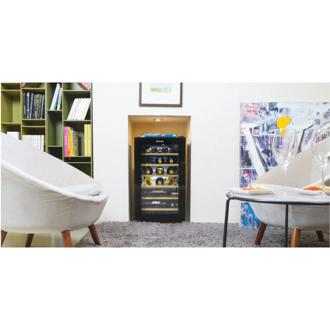 CANDY CCVB30/1 Cantina Vini Incasso 20 Bottiglie Bassa Rumorosità Porta Reversibile mm 295x813