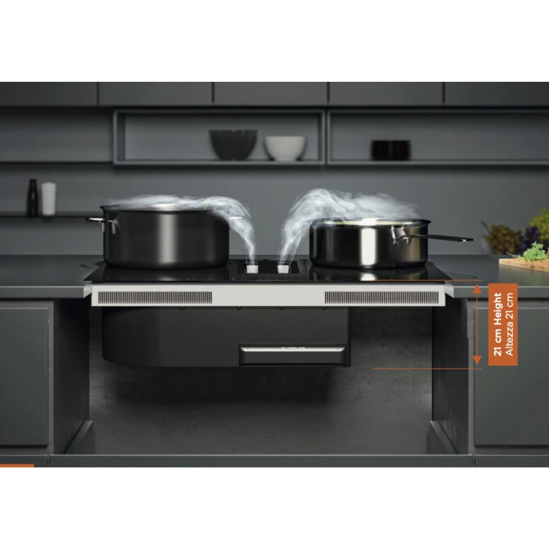 SILVERLINE 7170.8.733.02 Piano Cottura Induzione Cappa Integrata 4 Zone Cottura cm. 85 x 52