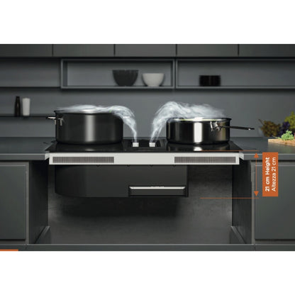 SILVERLINE 7170.8.733.02 Piano Cottura Induzione Cappa Integrata 4 Zone Cottura cm. 85 x 52