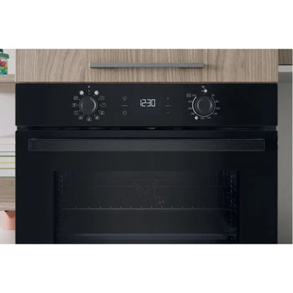 INDESIT IOK58HSB Forno da Incasso Multifunzione Elettrico Nero Classe A+ Cottura a Vapore Pulizia Steam&Clean