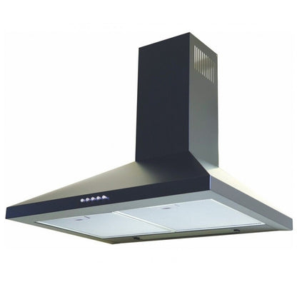 TECNOWIND ELETTA K217R0222 Cappa a Parete Acciaio Nero 3 Velocità cm. 60 x 45 x 90