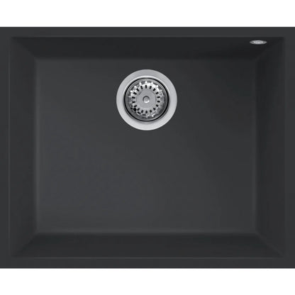 ELLECI QUADRA LGQ10540BSO Lavello Incasso Sottotop 1 Vasca Nero 40 cm. 54 x 44