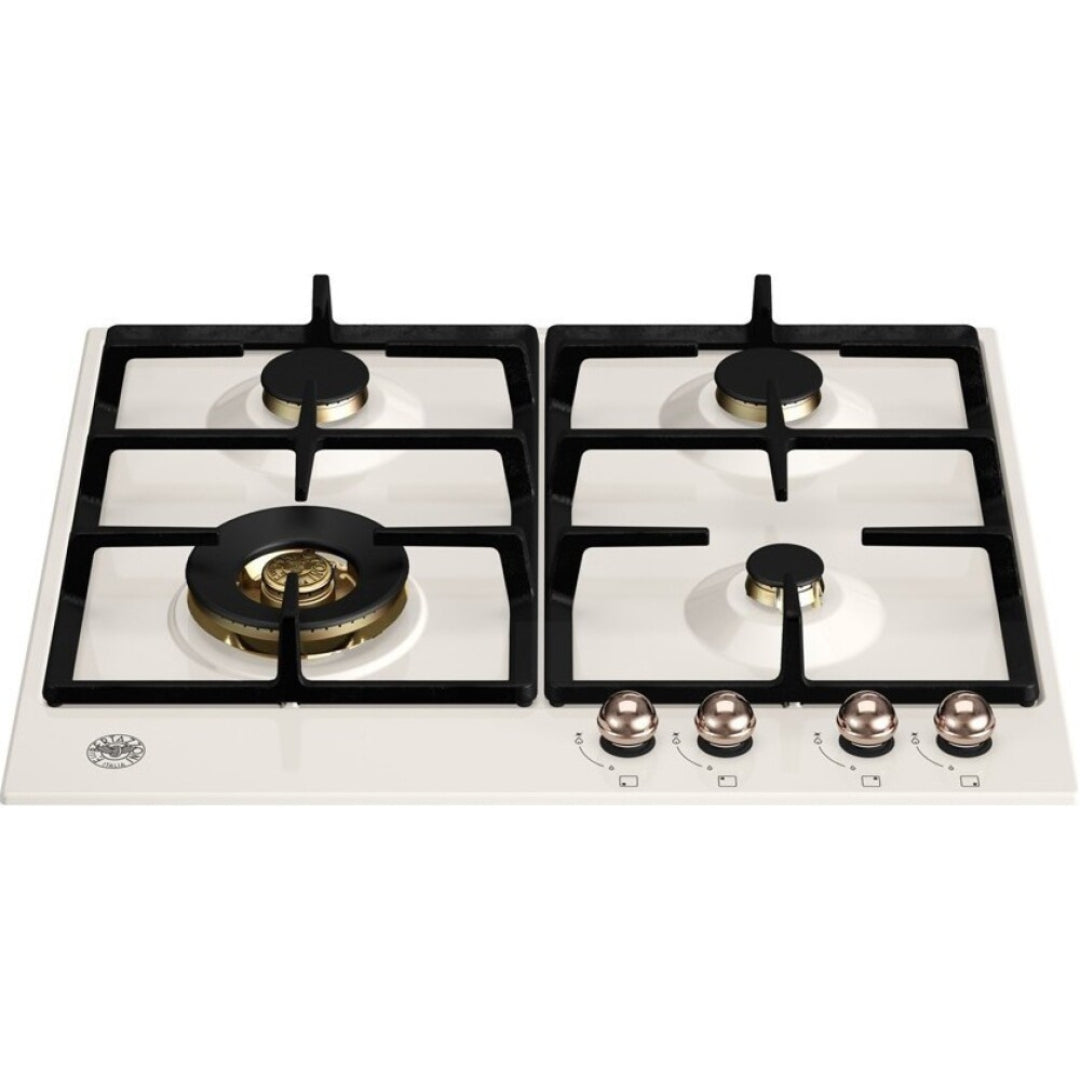 F.LLI BERTAZZONI HERITAGE P604LHERAC Piano cottura Gas 4 Fuochi AVORIO cm 60 x 52