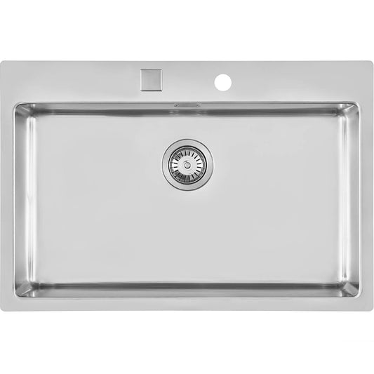 FOSTER KE 2266050 Lavello 1 Vasca Grande Acciaio Inox Sopratop/Filotop cm. 77 x 52